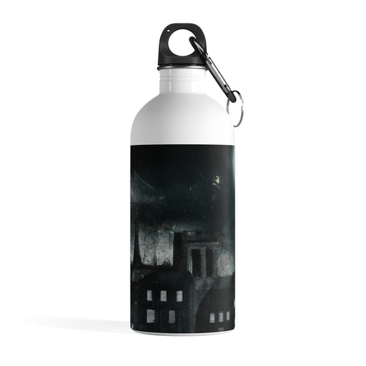 "Luminous Nocturne: A City Lit By Moonlight" - The Alien Stainless Steel Water Bottle