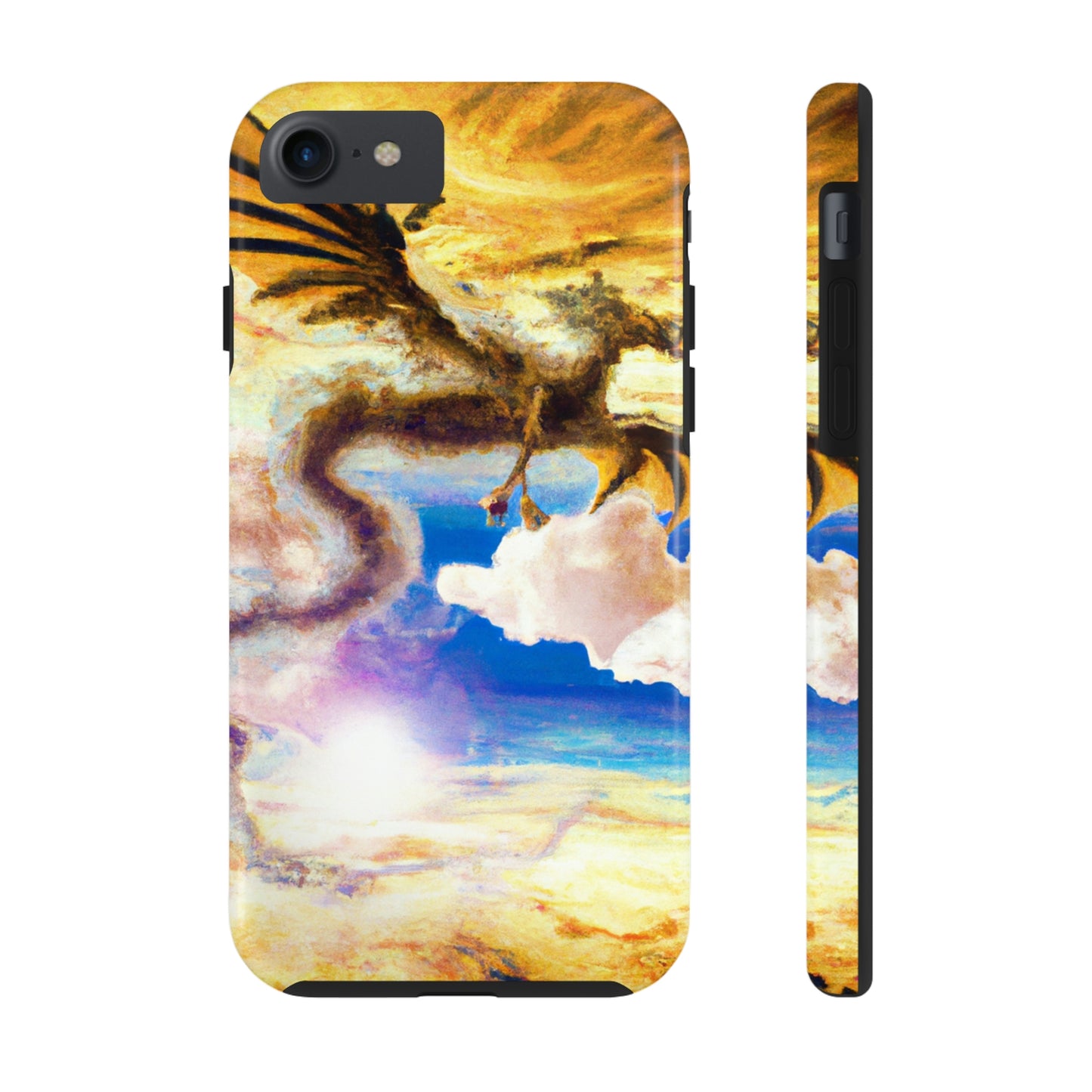 "A Heavenly Blaze with a Mystic Dragon" - The Alien Tough Phone Cases