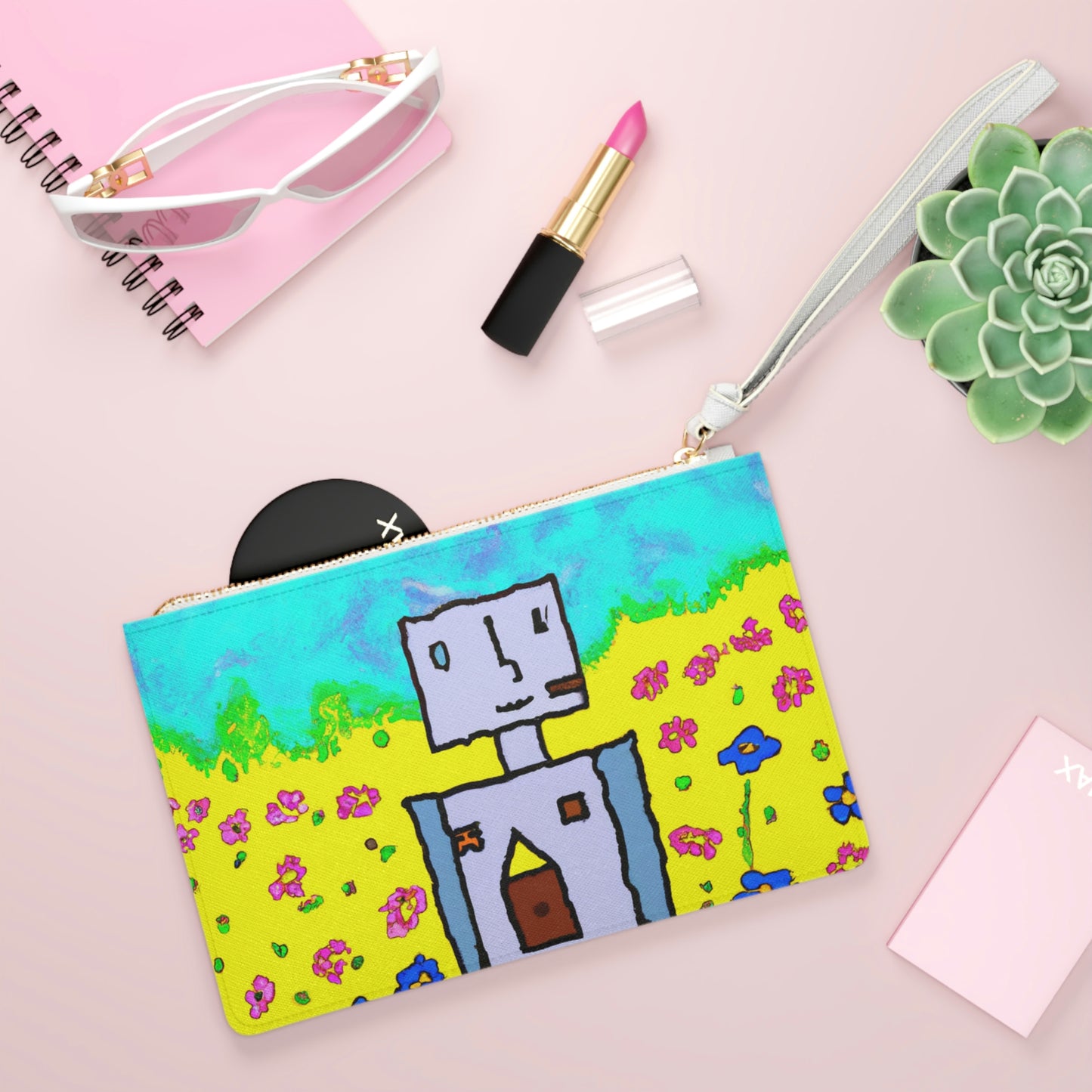 "Ein kleines Wunder in einem Blumenmeer" - Die Alien Clutch Bag