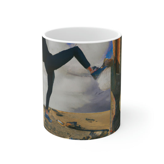 "Un viaje a las reliquias olvidadas" - Taza de cerámica The Alien 11 oz