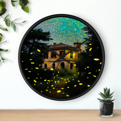 "A Shining Embrace of Fireflies" - The Alien Wall Clock