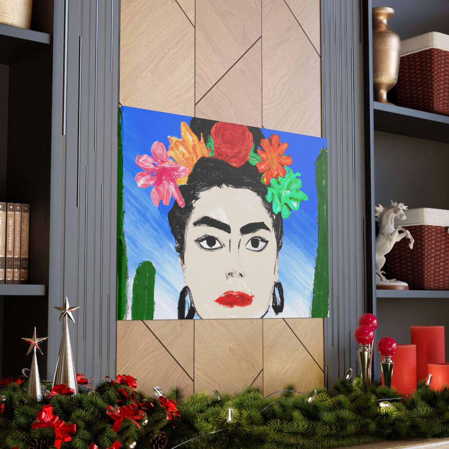 "Fiery Frida: Painting a Mexican Icon with Colorful Culture" - The Alien Canva