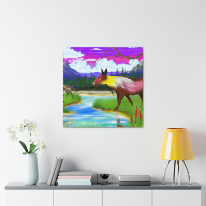 "Celebrating My Heritage: Painting Our Animals in Their Landscape" - Canvas