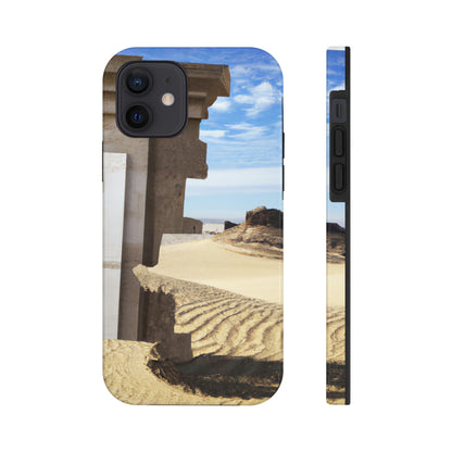 "Lost in the Sands: Discovering the Ancient Temple" - The Alien Tough Phone Cases