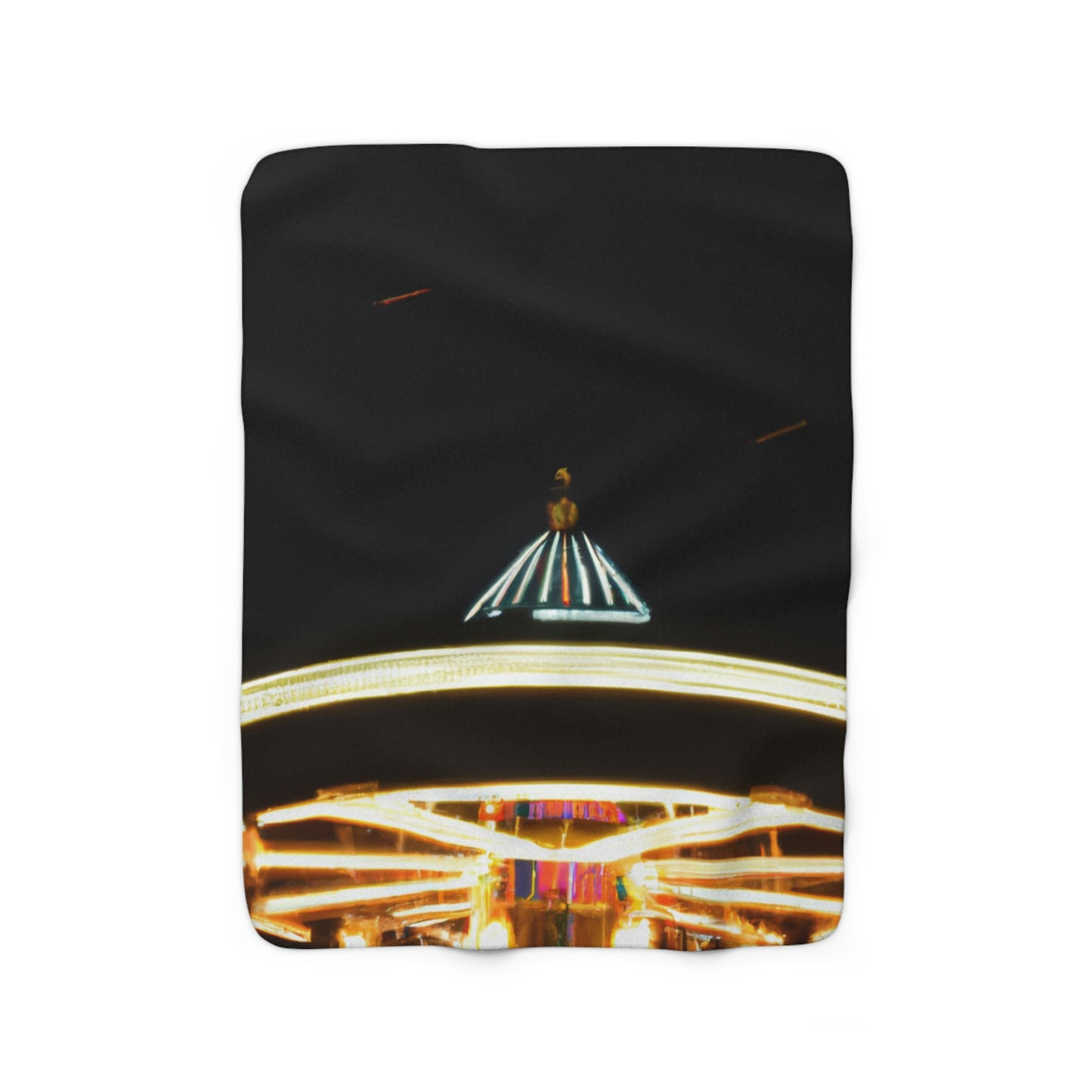 "Carousel Nights: A Glimmer of Starlight" - The Alien Sherpa Fleece Blanket