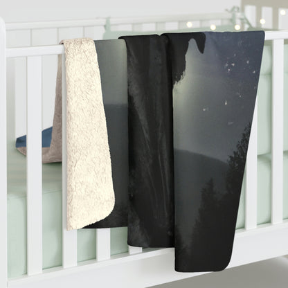 "The Shadow of the Moonlit Night" - The Alien Sherpa Fleece Blanket