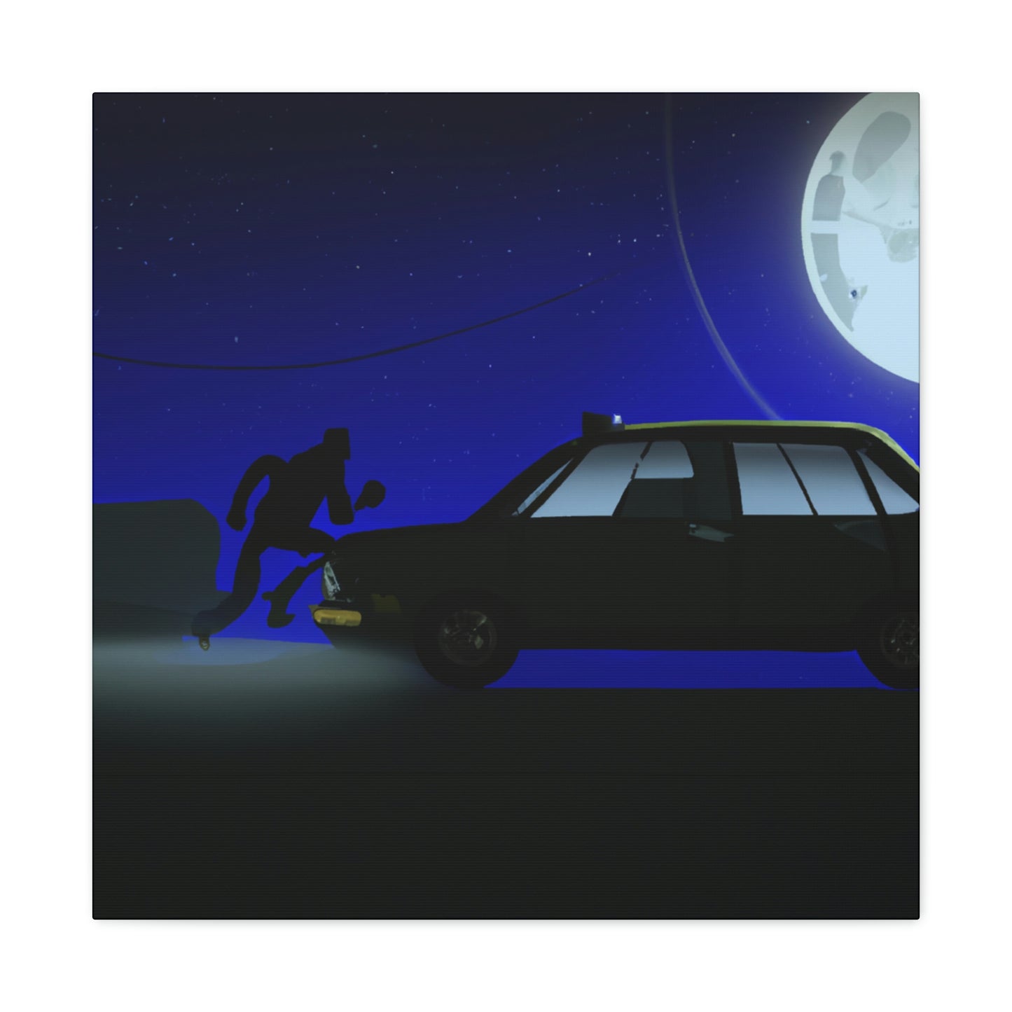 "Die Kunst des Moonlight Joyriding" - The Alien Canva