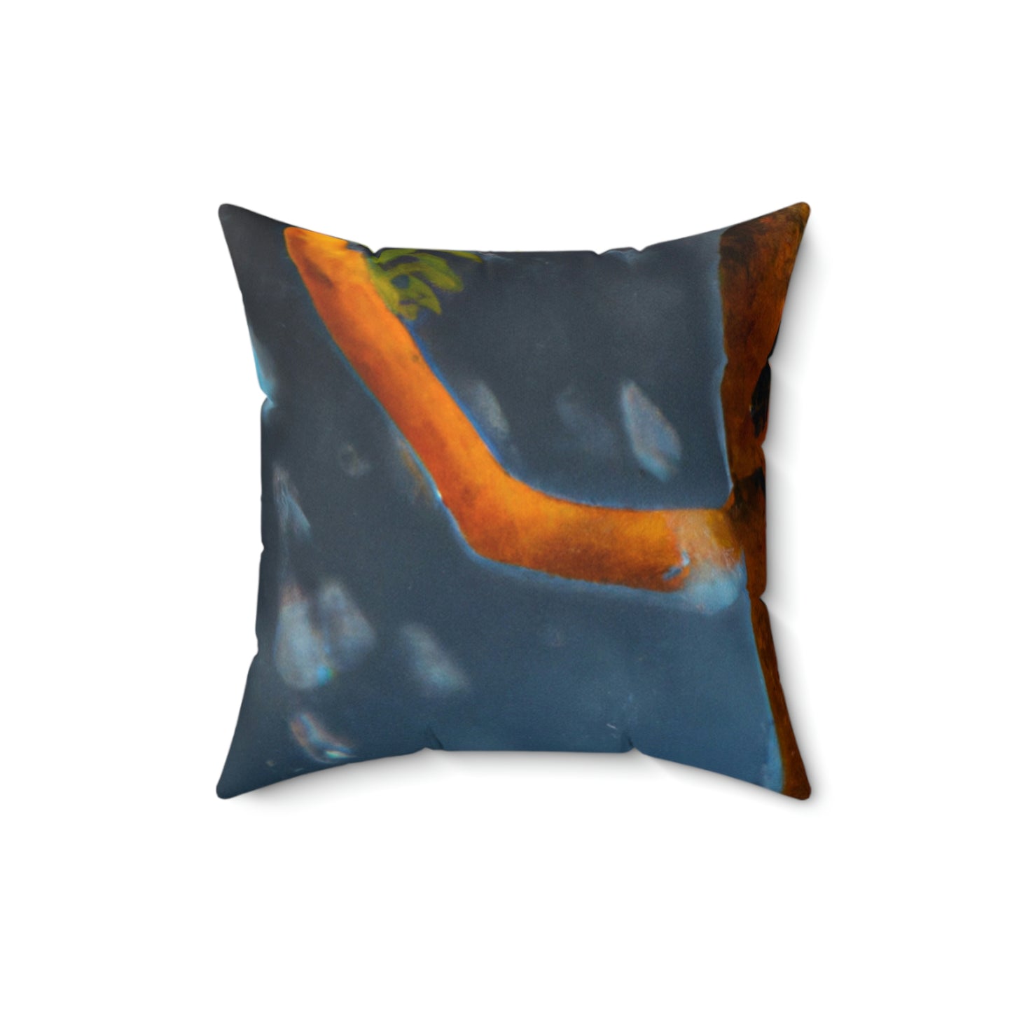 "Jubilant Jig in the Rain" - Das Alien Square Pillow