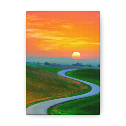 Vibrant Sunrise Painter - Canvas