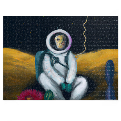 "Alone in the Dark: A Solitary Astronaut's Survival" - The Alien Jigsaw Puzzle