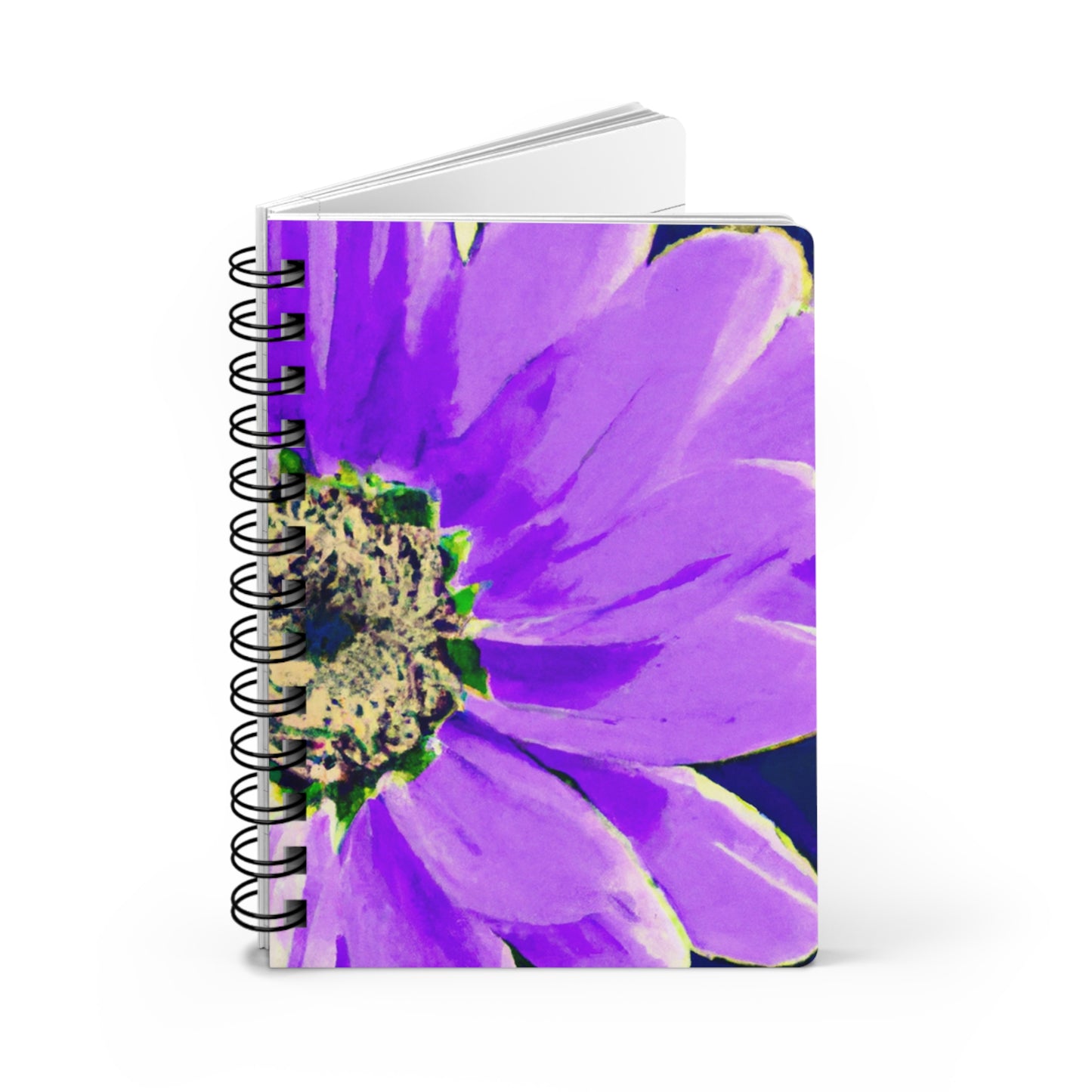 Purple Petals Popping: Create an Eye-Catching Daisy-Rose Fusion - The Alien Spiral Bound Journal