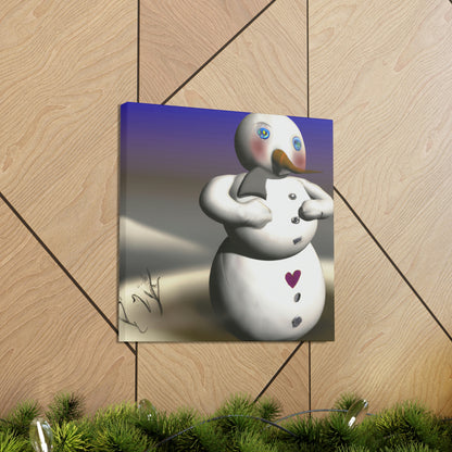 "Chilly But Hopeful: The Snowman's Quest For A Hug" - The Alien Canva