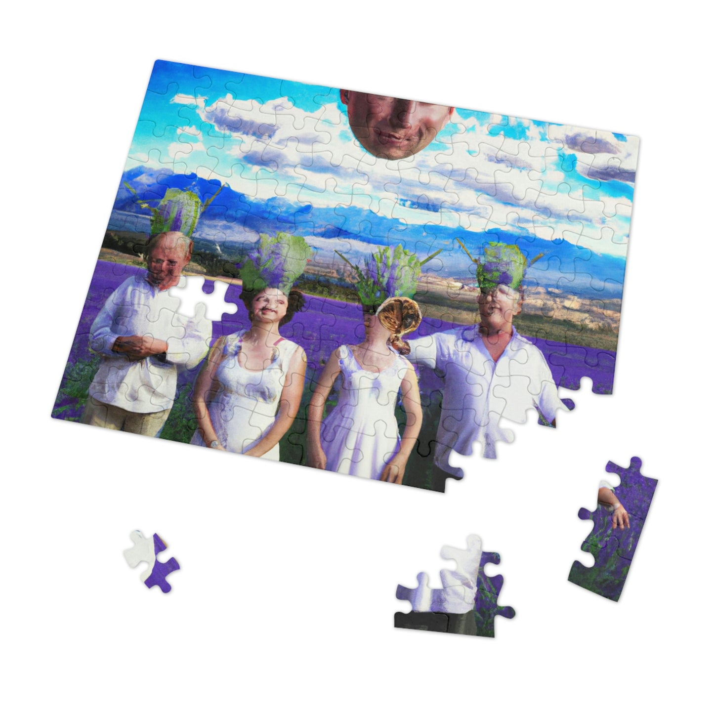 "Lavender Family Reunion: A Blooming Celebration" - The Alien Jigsaw Puzzle