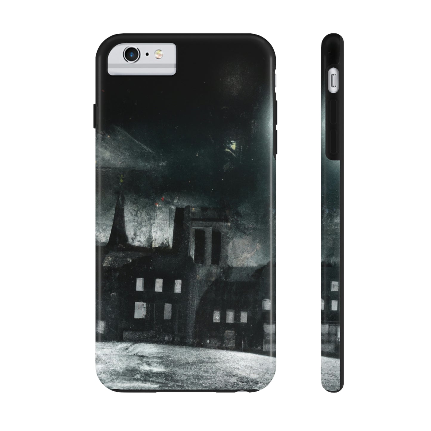 "Nocturno luminoso: una ciudad iluminada por la luz de la luna" - The Alien Tough Phone Cases