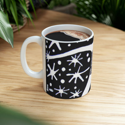 "Dancing Among the Galactic Light" - The Alien Ceramic Mug 11 oz