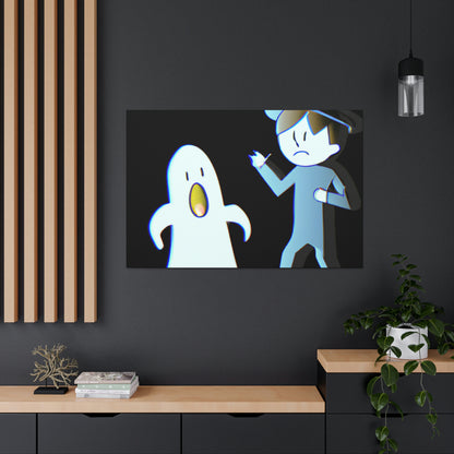 "The Odd Couple: A Shy Night Watchman and a Loud Ghost" - The Alien Canva