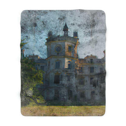 "The Forgotten Castle: A Faded Remembrance" - The Alien Sherpa Fleece Blanket