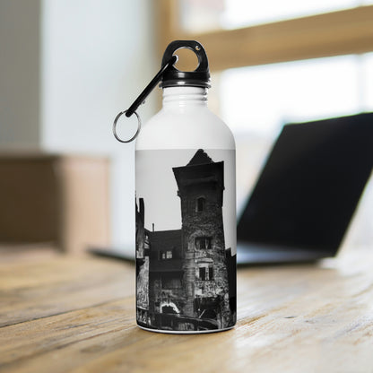 "Castle of Mystifying Secrets: A Haunted Adventure" - The Alien Stainless Steel Water Bottle