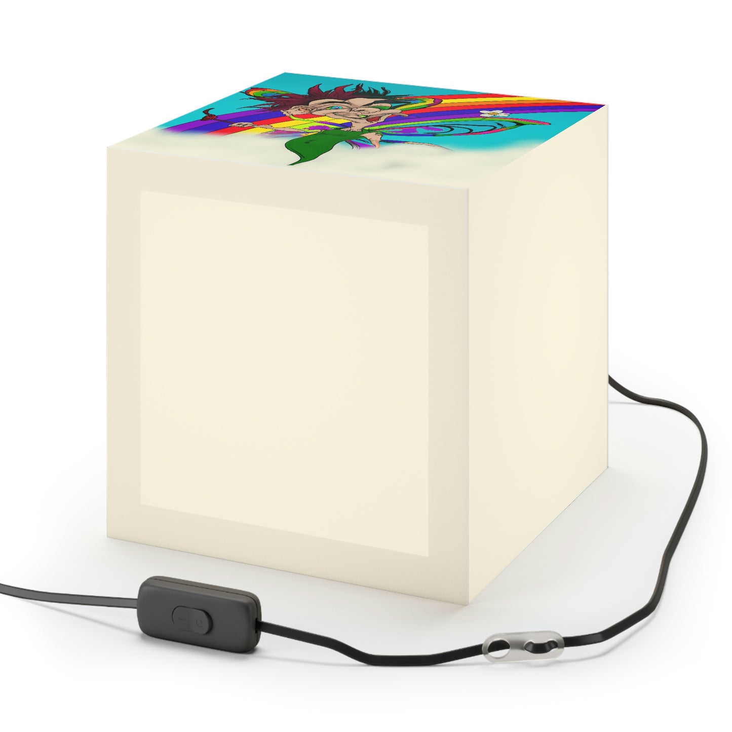 Rainbow Mischief Fairy - The Alien Light Cube Lamp