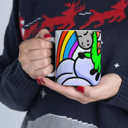 "A Dreamy Dragon's Nap" - The Alien Ceramic Mug 11 oz