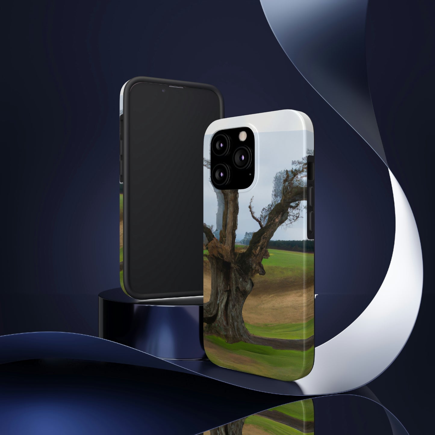 "A Shadow in the Meadow: The Last Standing Tree" - The Alien Tough Phone Cases