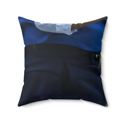 "Gathering Spirits in the Meadow" - The Alien Square Pillow