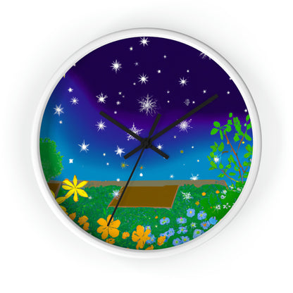 "A Celestial Garden of Color" - The Alien Wall Clock