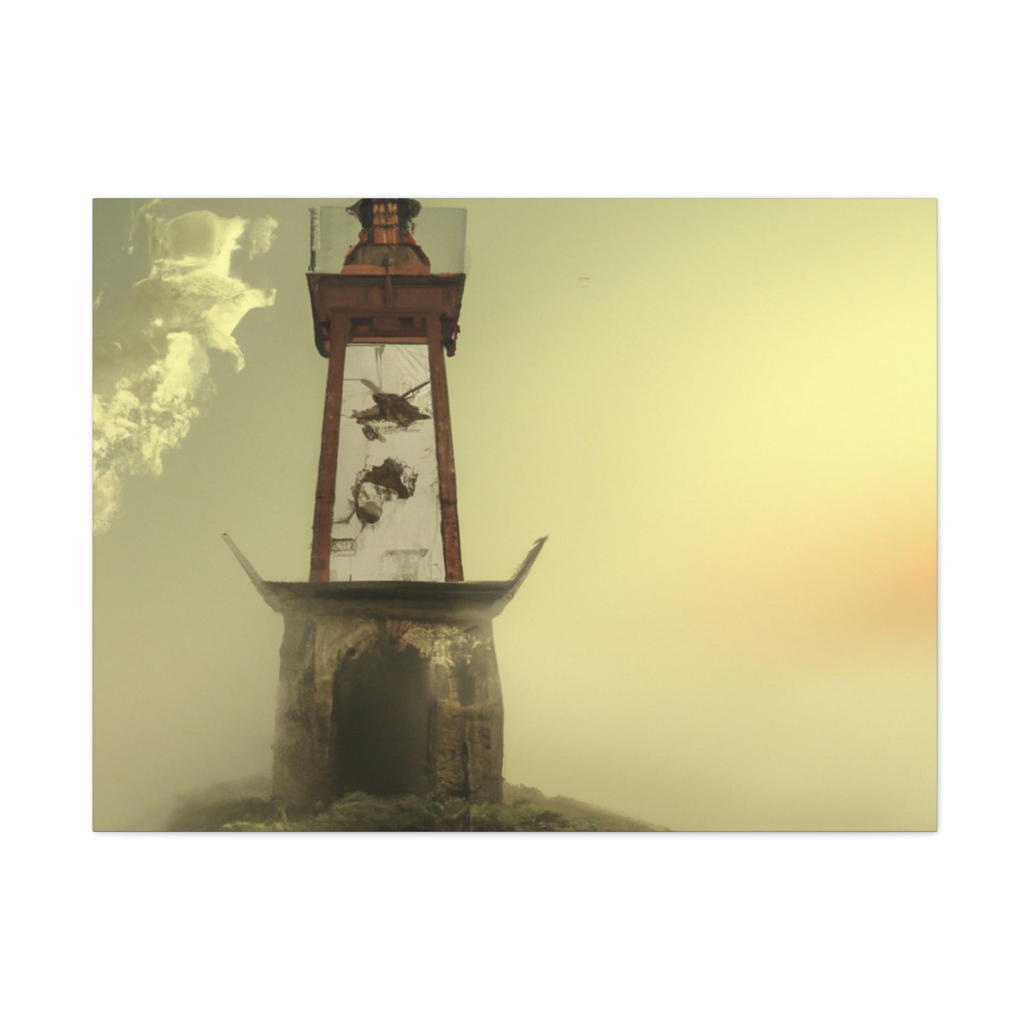 "Faro fantasmal en la niebla" - The Alien Canva