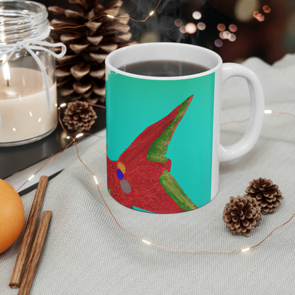 The Mysterious Flying Fish and Its Enigmatic Secret - The Alien Ceramic Mug 11 oz