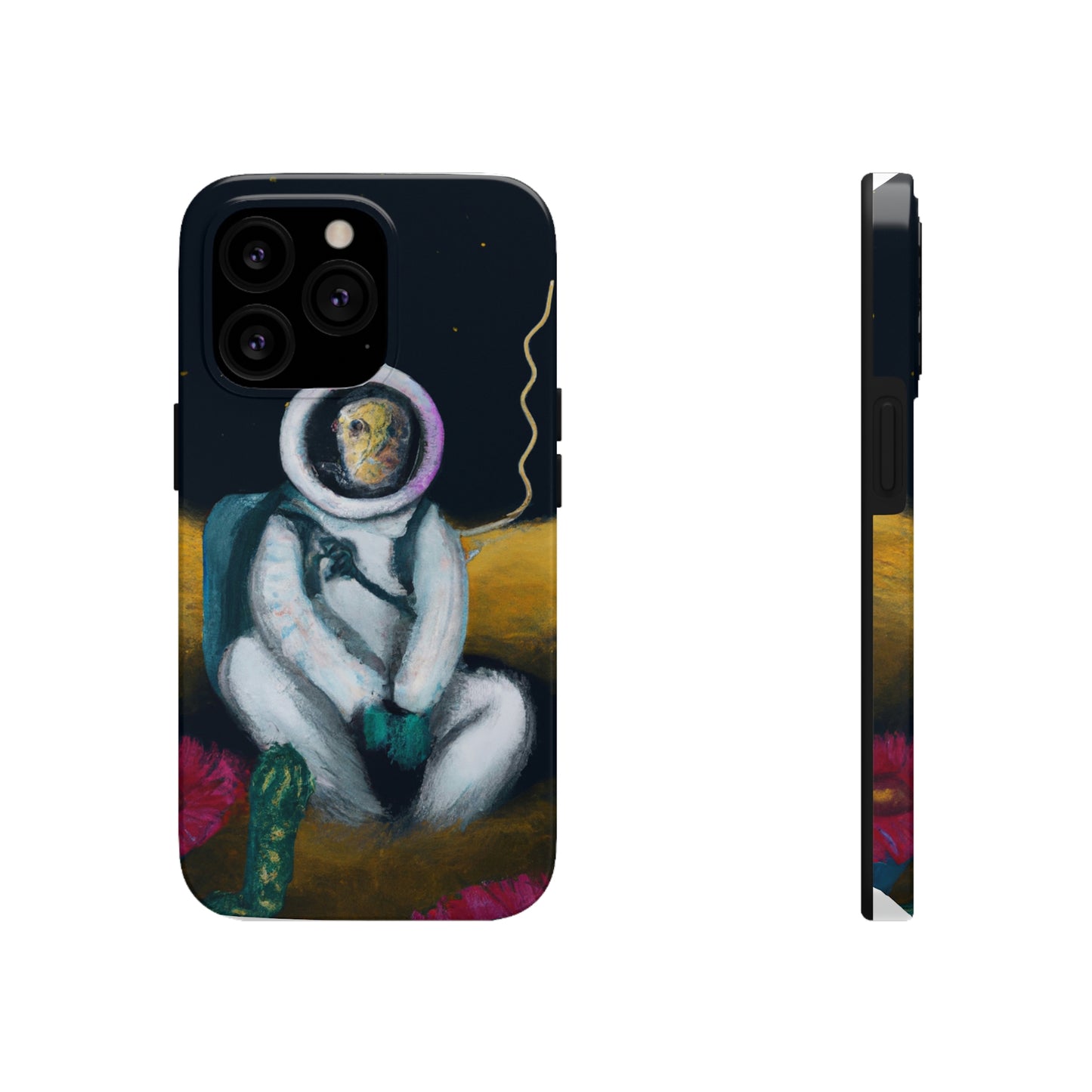 "Solo en la oscuridad: la supervivencia de un astronauta solitario" - The Alien Tough Phone Cases