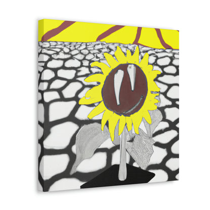 "Un girasol que se marchita en un campo reseco" - The Alien Canva