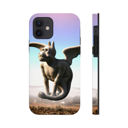 "Alone on the Hilltop: The Tale of a Solitary Gargoyle" - The Alien Tough Phone Cases