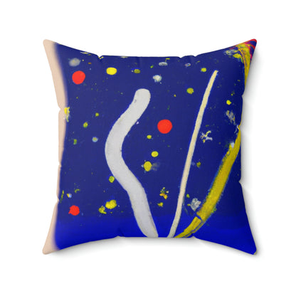 "A Spark of Solitude" - The Alien Square Pillow