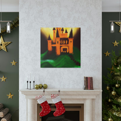 "Mysterious Castle Painting" - The Alien Canva