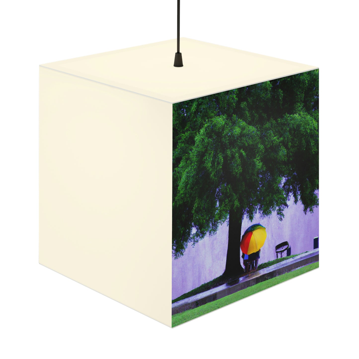 "Unter dem regnerischen Himmel." - Die Alien Light Cube Lampe