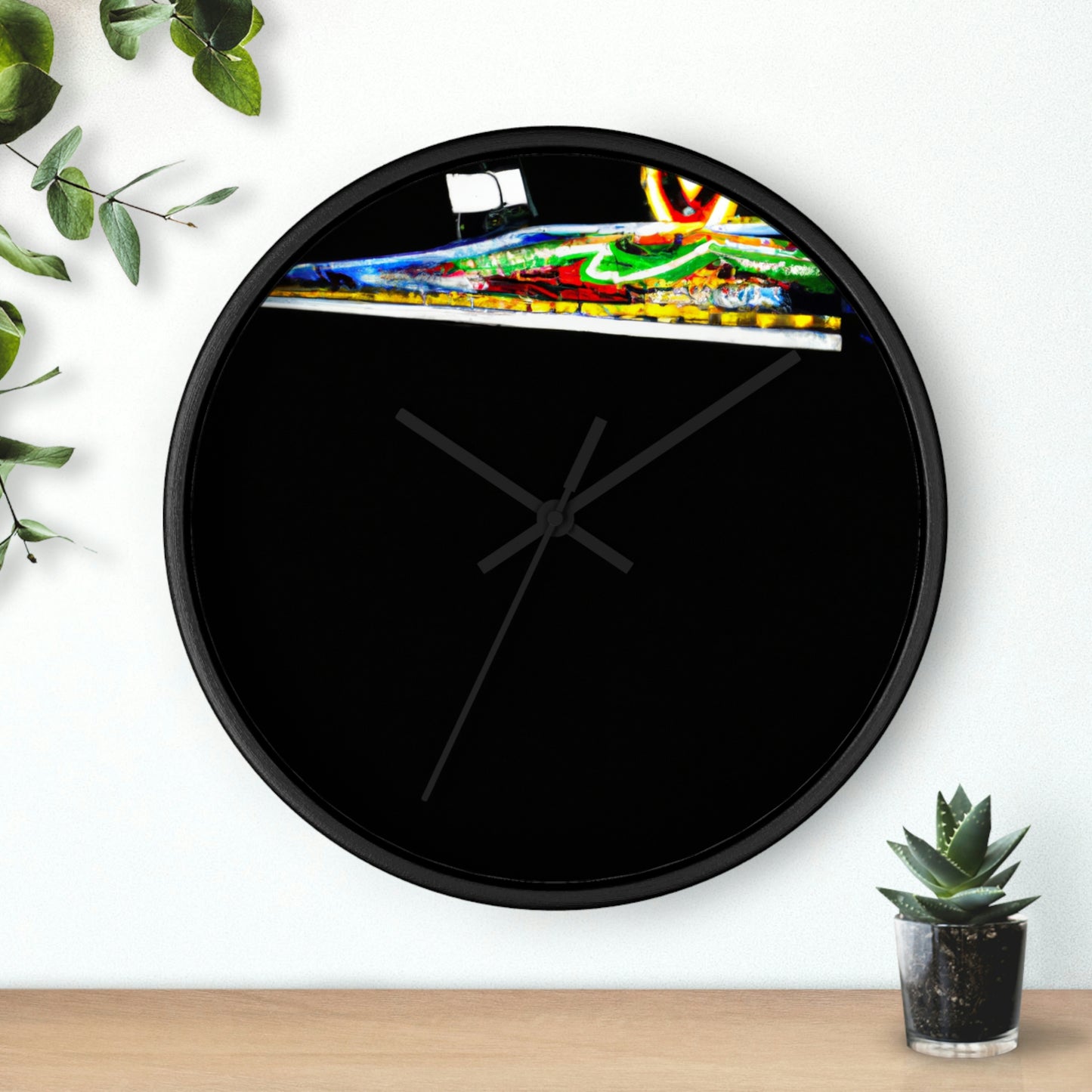 "Abandoned Illumination: A Haunted Carnival". - The Alien Wall Clock