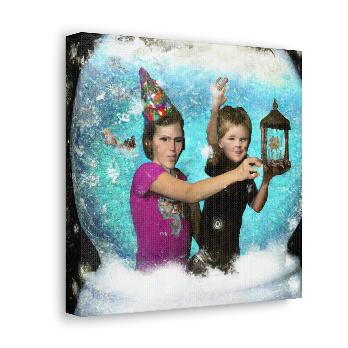 Snow Globe Adventures: Eine magische Reise durch ein Winterwunderland - The Alien Canva