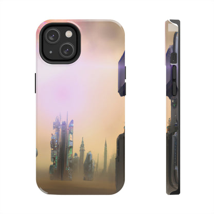 "Lost in the Cosmic Mist" - The Alien Tough Phone Cases