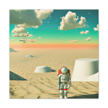 "A Strayed Astronaut: Alone on a Forlorn Planet" - The Alien Canva