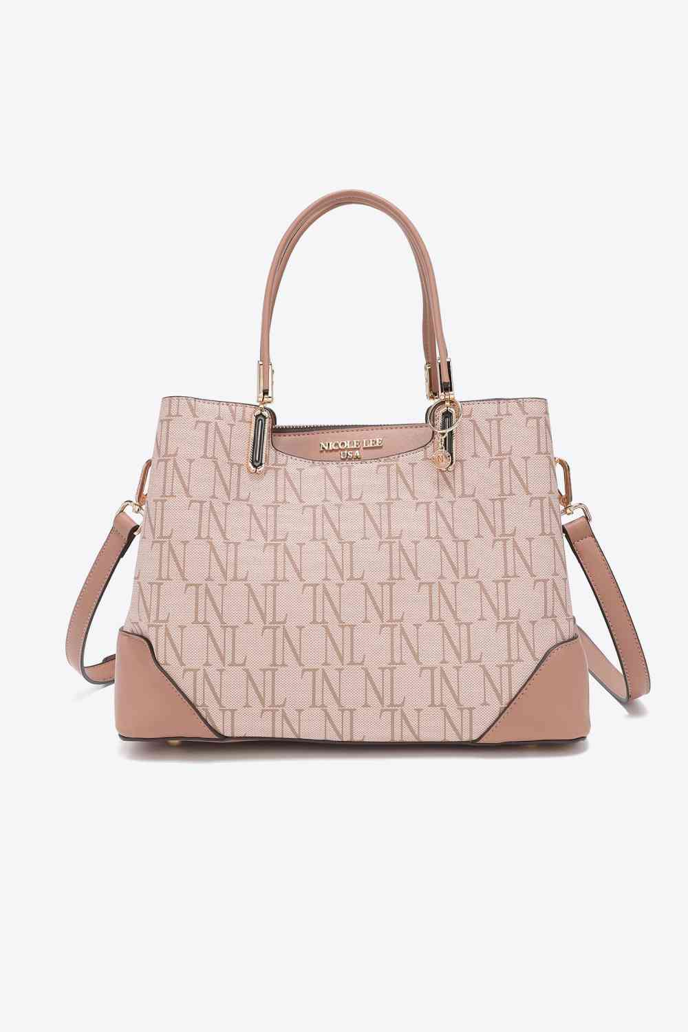 Nicole Lee USA Bolso satchel con monograma Tatianna