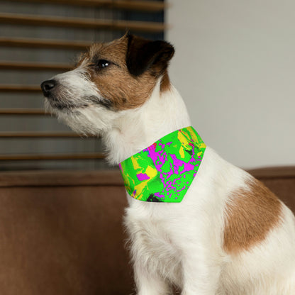 "Libro de hechizos del jardín de una bruja" - El collar de bandana para mascota alienígena