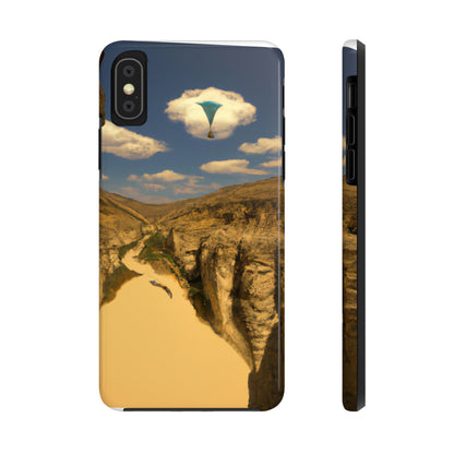 "Feline Flight Over the Grand Gulch" - Die Alien Tough Phone Cases