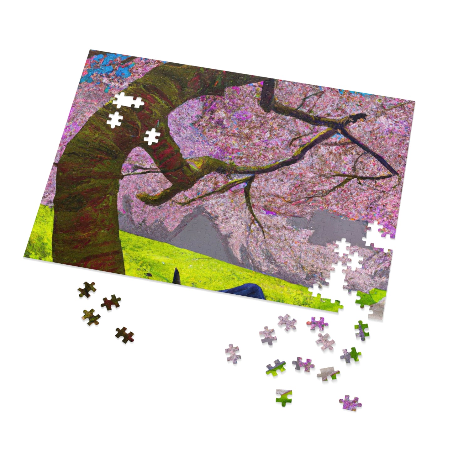 "A Moment of Calm Beneath the Cherry Blossoms" - The Alien Jigsaw Puzzle