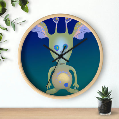 "Creación de un compañero intergaláctico: diseño de una mascota alienígena para niños" - El reloj de pared alienígena