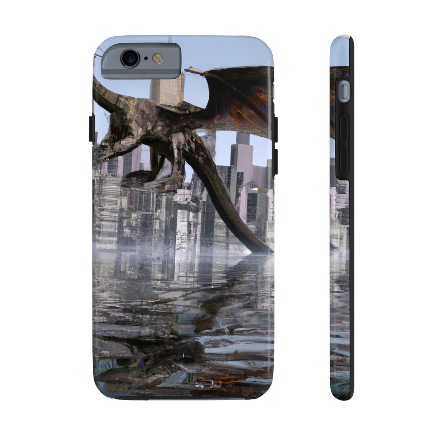 "Ascending the Deluge: A Dragon's Soaring Journey." - The Alien Tough Phone Cases