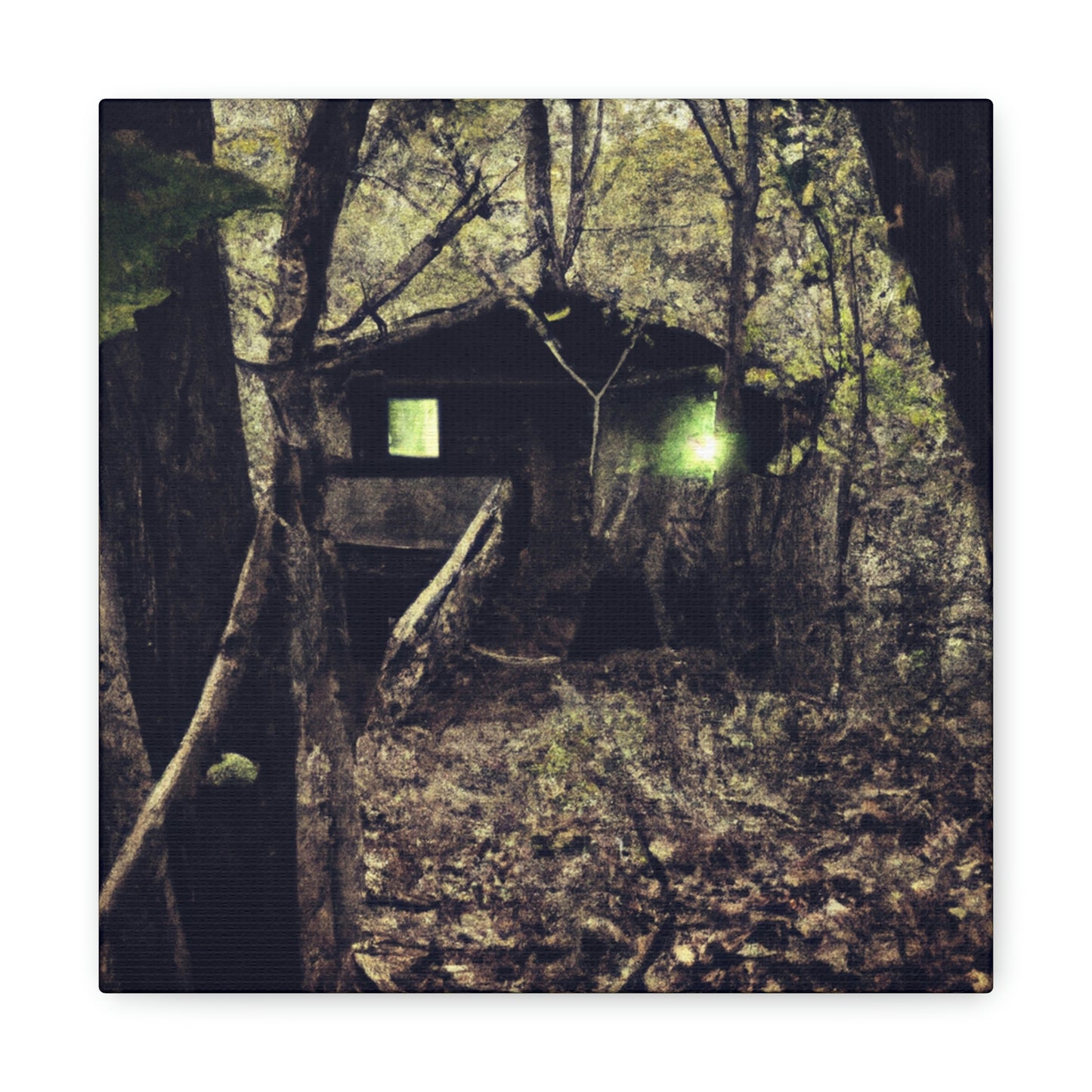 "Verfluchte Hütte im Wald" - The Alien Canva