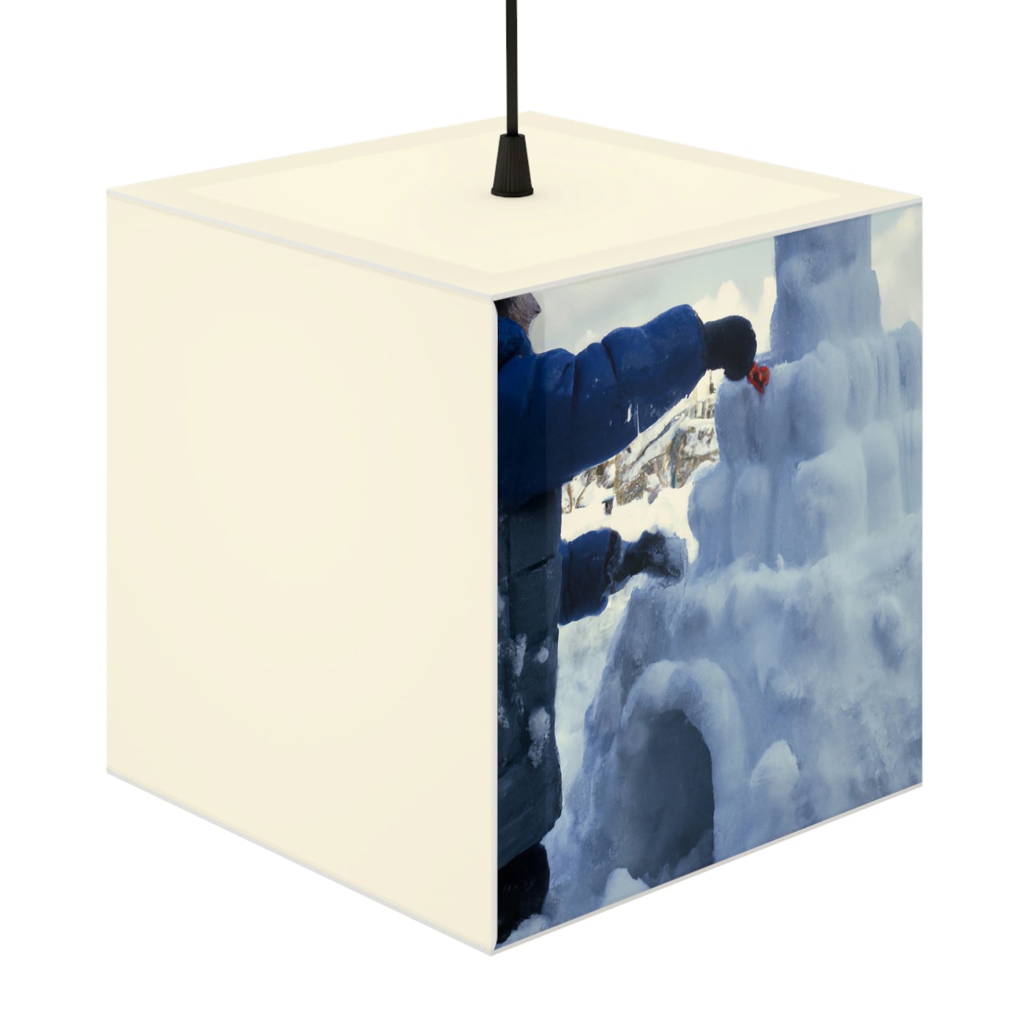 Magisches Winterwunderland - Die Alien Light Cube Lampe