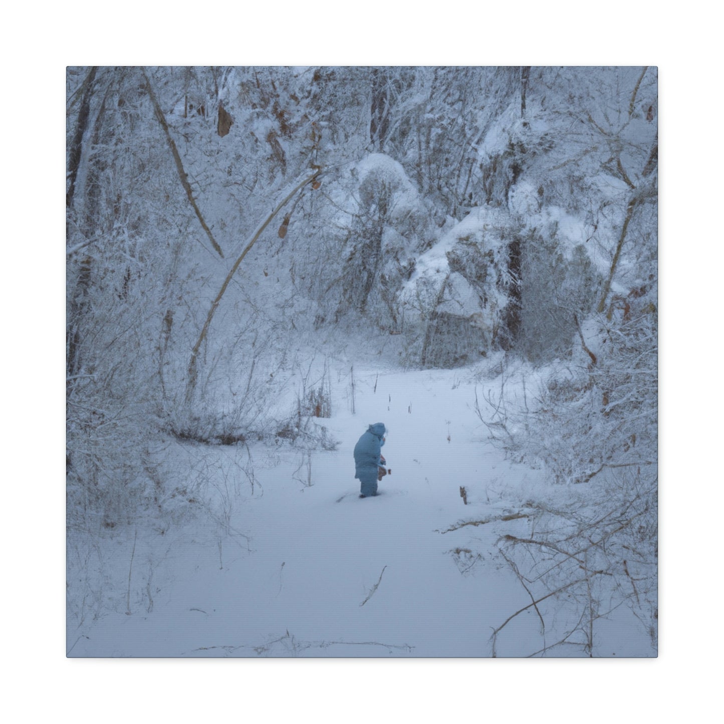 A Child in the Snow. - The Alien Canva