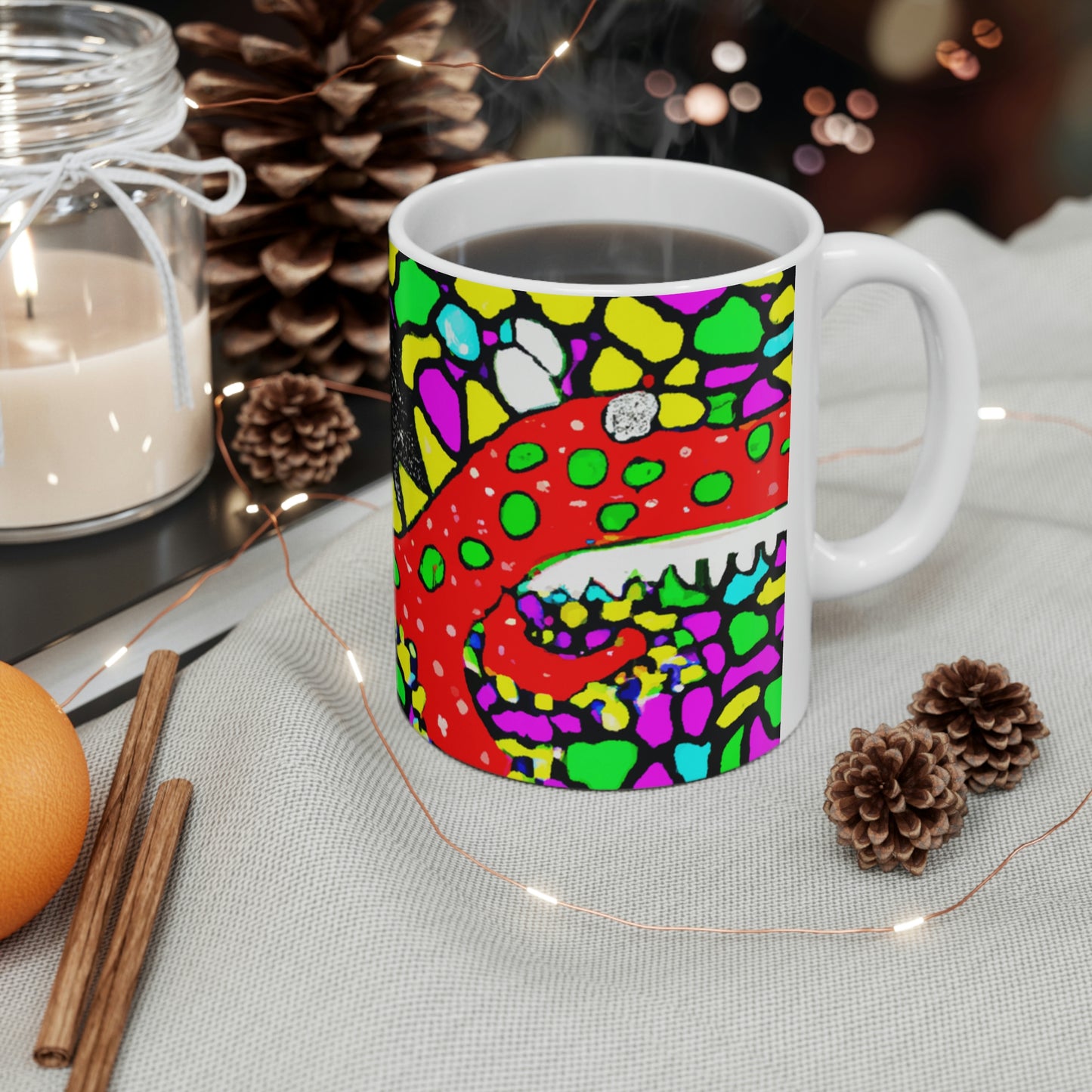 "Dragon's Flight to Freedom" - The Alien Ceramic Mug 11 oz