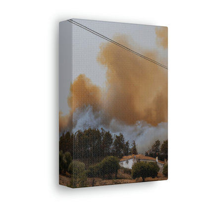 "The Forgotten Village: Under Siege by Treacherous Fires" - The Alien Canva